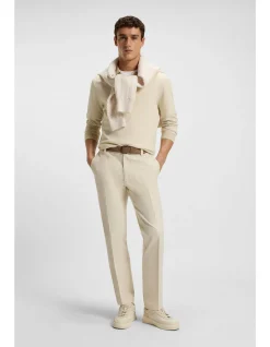 Mercerised-cotton polo shirt with two-tone structure