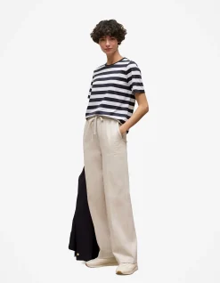 Mercerised Cotton Stripe T-shirt