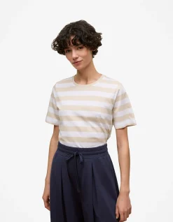 Mercerised Cotton Stripe T-shirt