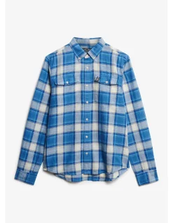 Merchant Linen Check Long Sleeve Shirt