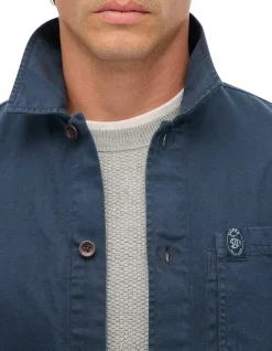 MERCHANT LINEN-BLEND OVERSHIRT