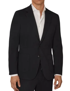 MERIDEAN SINGLE BREASTED 1B PEAK TEXTURED MELANGE SPORTSCOAT