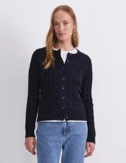 MERINO CABLE CARDIGAN