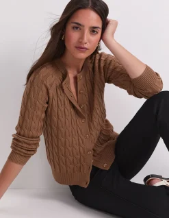 MERINO CABLE CARDIGAN