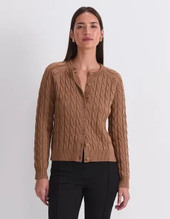 MERINO CABLE CARDIGAN