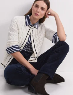 MERINO CABLE CARDIGAN