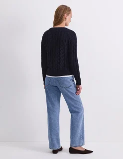 MERINO CABLE CARDIGAN