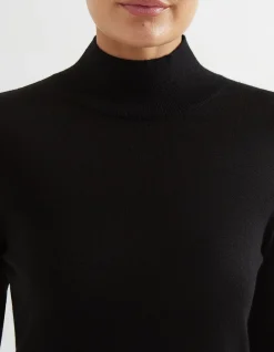 MERINO LONG SLEEVE HIGH NECK SWEATER