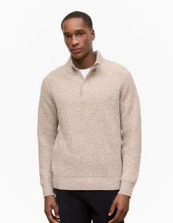 Merino Nep Half Zip Pullover