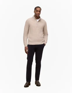Merino Nep Half Zip Pullover