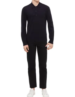 Merino Wool Polo Sweater