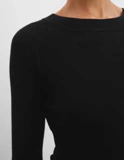 Merino Wool Silk Long Sleeve Knit