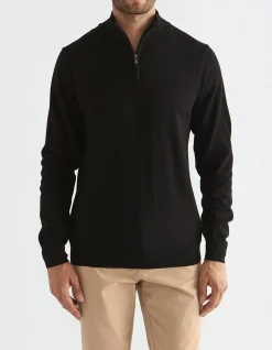 MERINO 1/4 ZIP SWEATER