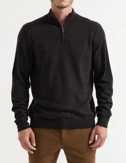 MERINO 1/4 ZIP SWEATER