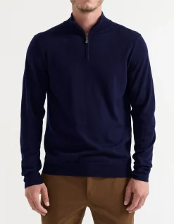 MERINO 1/4 ZIP SWEATER