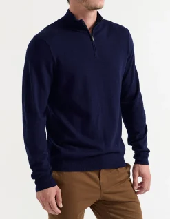 MERINO 1/4 ZIP SWEATER