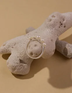 Mermaid Silver Pearl Ring