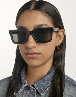 MEX BLACK SUNGLASSES POLARISED GREY LENS