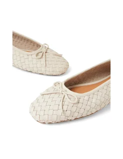 Mico Woven Bow Detail Ballet Flats