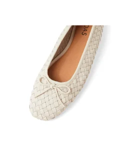 Mico Woven Bow Detail Ballet Flats