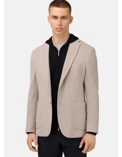 MICRO STRUCTURED WOOL JERSEY BLAZER
