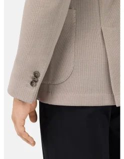 MICRO STRUCTURED WOOL JERSEY BLAZER