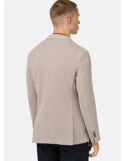 MICRO STRUCTURED WOOL JERSEY BLAZER