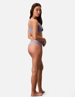 MICROFIBER STRETCH WITH LACE THONG 3PK