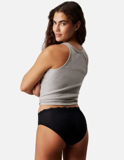 MICROFIBER STRETCH WITH LACE HIPSTER 3PK