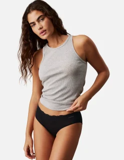 MICROFIBER STRETCH WITH LACE HIPSTER 3PK