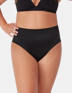 Micro Grip Mid Waist High Leg Brief
