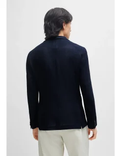 Micro-Patterned Slim-Fit Jacket