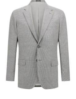 MICRO TEXTURE WOOL LINEN ST BLAZER