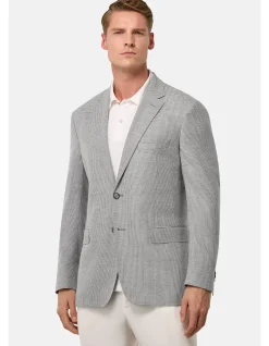 MICRO TEXTURE WOOL LINEN ST BLAZER