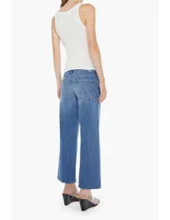 Mid Rise Maven Wide Leg Ankle Crop Jeans