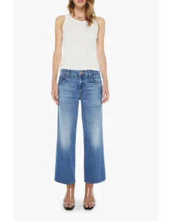 Mid Rise Maven Wide Leg Ankle Crop Jeans