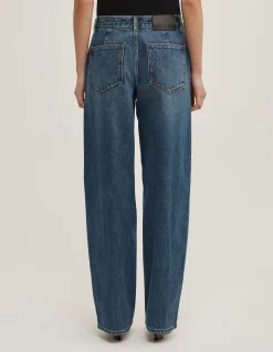 Mid Rise Wide Leg Jean