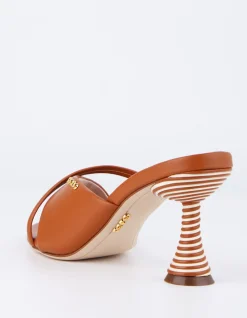 MIDOLLINO CALF HEEL 55 SANDAL