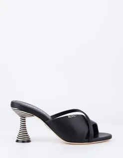 MIDOLLINO CALF HEEL 55 SANDAL