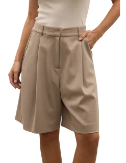 Mika Tailored Longline Pleated Short