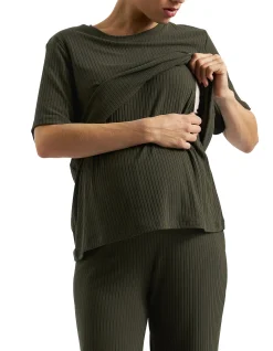MIKE RIB NURSING TOP