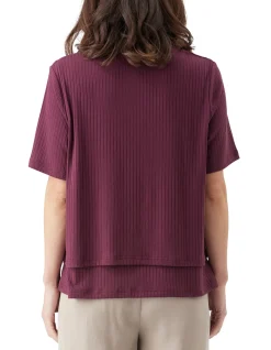 MIKE RIB NURSING TOP