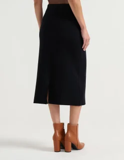 MILANO BUTTON DETAIL SKIRT