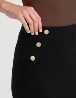 MILANO BUTTON DETAIL SKIRT