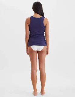 milla rib shelf bra tank top