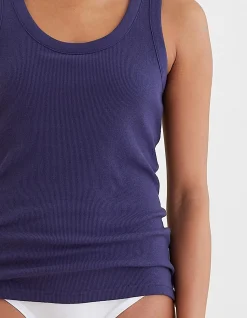 milla rib shelf bra tank top