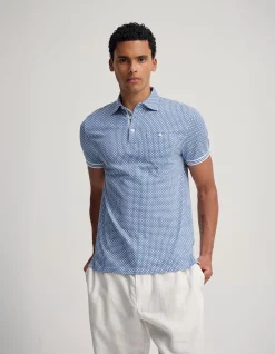 MILO PRINT JERSEY POLO WITH POCKET