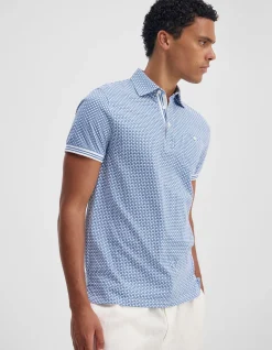 MILO PRINT JERSEY POLO WITH POCKET