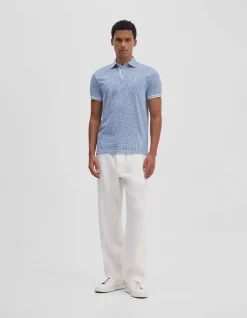 MILO PRINT JERSEY POLO WITH POCKET