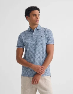 MILO PRINTED JERSEY POLO W POCKET